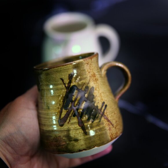 Bogen Signed Artisan Pottery Mugs Cups - Picture 6 of 10